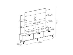 Diana - White, Walnut