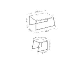 Pal Orta Sehpa - White
