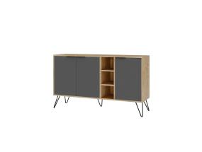 Clara Console - Oak, Anthracite