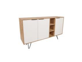Clara Console - Oak, White