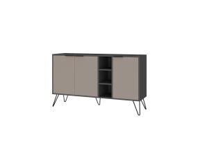 Clara Console - Anthracite, Light Mocha