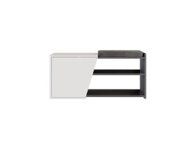 Fiona Bench - Anthracite, White