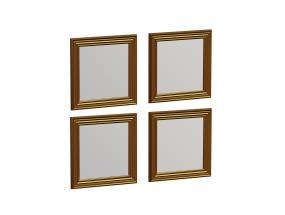 PeegelMööblikomplekt peeglid Loza - Gold