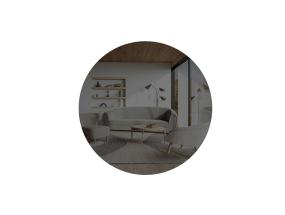 Peegel Oneas - Dark Grey, Silver