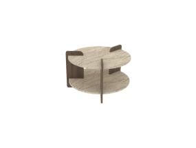 Kohvilaud Oalla - Travertine, Walnut