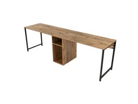 Twin Study Desk - Atlantic Pine, Black