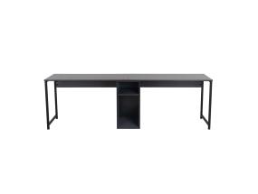 Twin Study Desk - Anthracite, Black