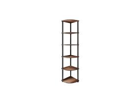 Bookcase 6 Corner - Walnut