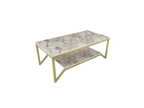 Kohvilaud Flora - Gold, White