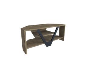 TV laud Karin - Walnut, Black