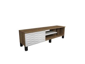 TV laud Olyo - Walnut, White