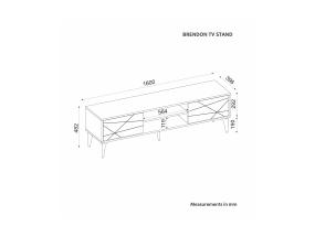 TV laud Brendon - Anthracite