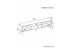 TV laud Brendon - Walnut