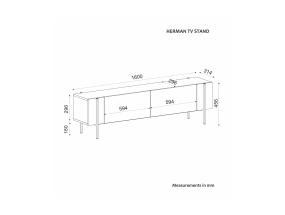 TV laud Herman - Anthracite