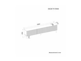 TV laud Oscar - Anthracite