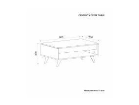 Kohvilaud Century - Walnut