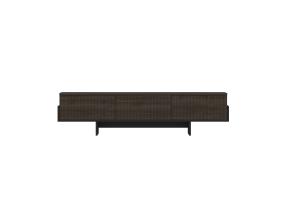 TV laud Hege - Walnut, Black