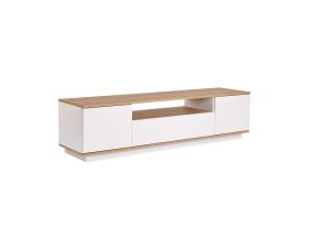 TV laud Veramont - White, Cadiz Oak