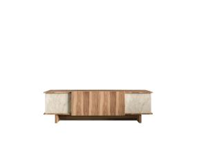 TV laud Diana - Travertine, Walnut
