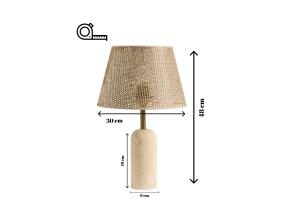 Laud Hasır Sapkalı Traverten