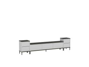 TV laud Imaj - White, Marble