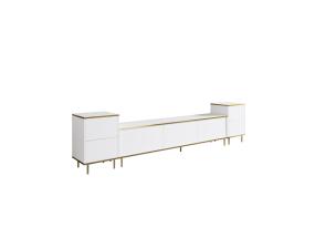 TV laud Imaj - White, Gold
