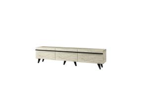 TV laud Amsterdam Style - Travertine, Black