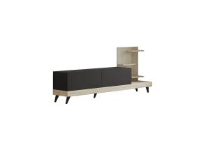 TV laud Dizayn - Anthracite, Travertine