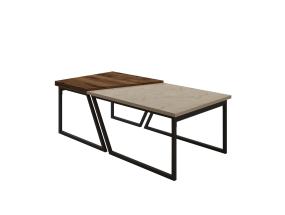 Kohvilaud Verona P0024623 - Travertine, Rustic Walnut