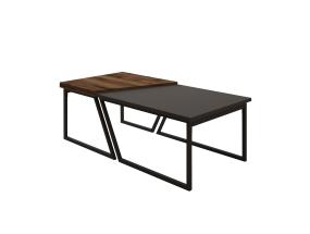Kohvilaud Verona P0024623 - Anthracite, Rustic Walnut