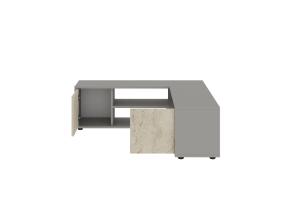 TV laud Rosa - Grey, Travertine