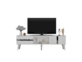 TV laud Vania - White, Silver