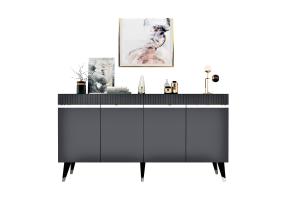 Defne - Anthracite, Silver