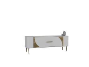 TV laud Retrop2 - White, Gold