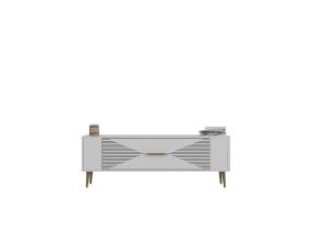 TV laud Retrol1 - White, Gold
