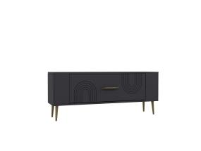 TV laud Retrol2 - Anthracite, Gold