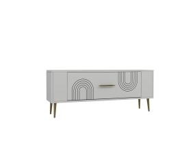 TV laud Retrol2 - White, Gold