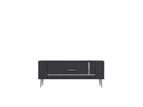 TV laud Retrop1 - Anthracite, Silver