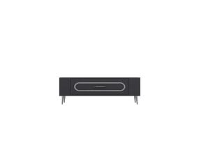 TV laud Retrop3 - Anthracite, Silver