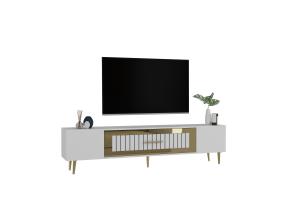 TV laud Dekolp3 - White, Gold