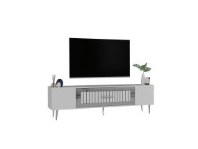 TV laud Dekolp3 - White, Silver