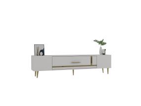 TV laud Dekop1 - White, Gold
