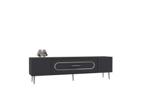 TV laud Dekop3 - Anthracite, Silver