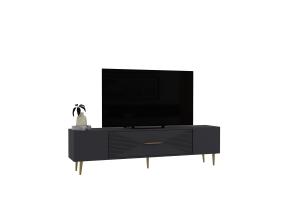 TV laud Dekol1 - Anthracite, Gold