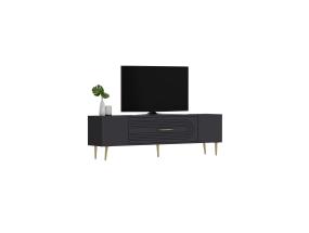 TV laud Dekol3 - Anthracite, Gold