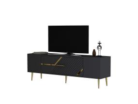 TV laud Dekolp5 - Anthracite, Gold
