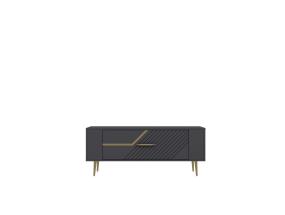 TV laud Retrolp5 - Anthracite, Gold
