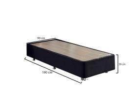 Ela Single - Black (90 x 190)