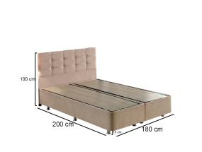 Ela Double - Light Brown (180 x 200)