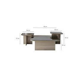 Kohvilaud Jazz - Beige, Bronze